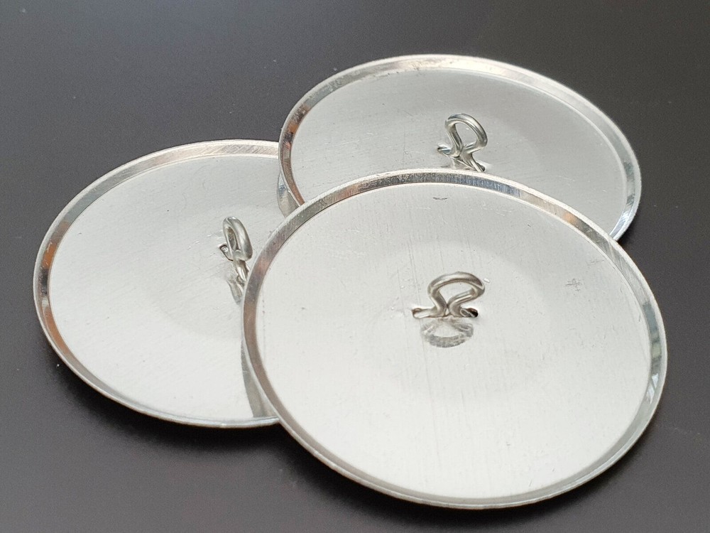 50 x 23mm Shank Back Buttons - with Button Making Tool