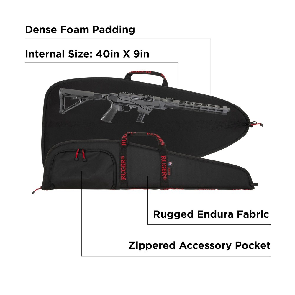 Ruger® 40" Rifle Gun Case, Black