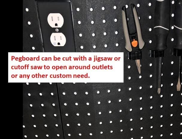 WallPeg 24" x 48" Pegboard Wall Organizer - Peg Board Organizer & Accessories