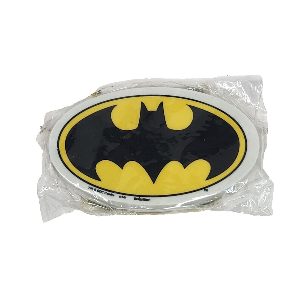 BATMAN LOGO ERASER DC COMICS YELLOW + BLACK NEW SEALED