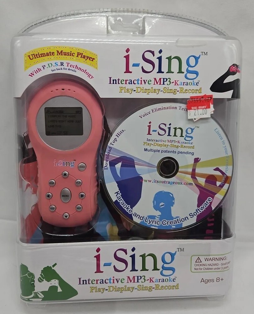 I-Sing Interactive MP3 Karaoke Player CD Software Outrageous! Cellavision NEW