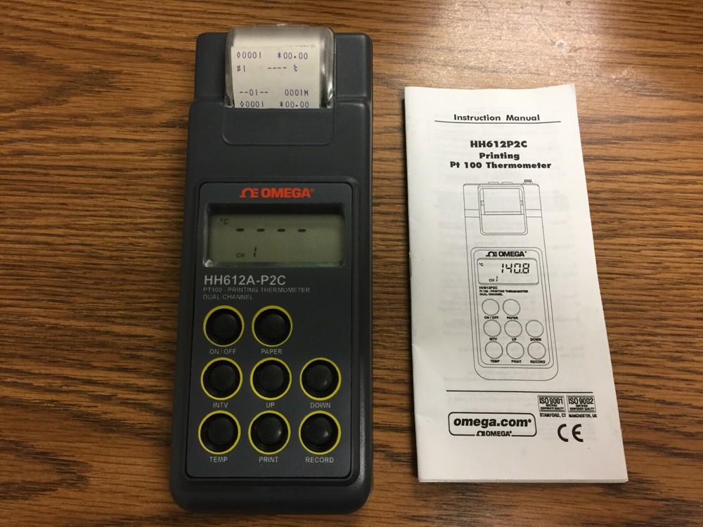 Omega HH612A-P2C Printing/Logging Handheld Thermometer