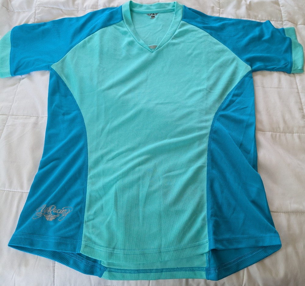 Fly Racing Lilly Ladies Jersey Turquoise Medium