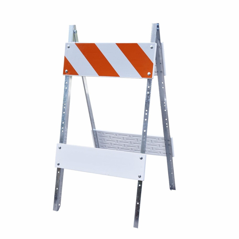 Foldable Barricade Traffic Safety Barrier A-Frame Signboard Quick Change System