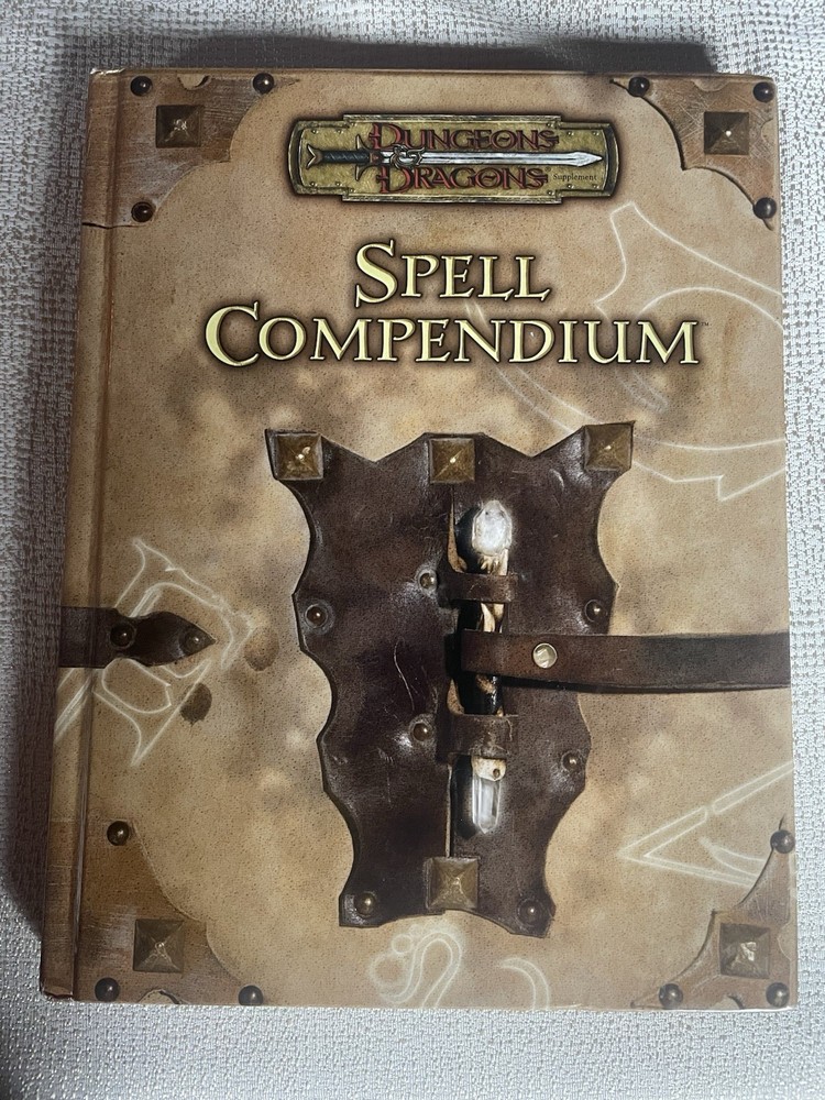 2005 Dungeons & Dragons Supplement Spell Compendium Hardcover