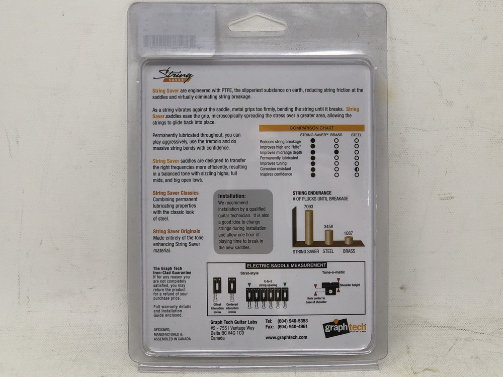 Graph Tech String Saver High Performance Saddles - PS-8501-00 2000 Gibbson Style