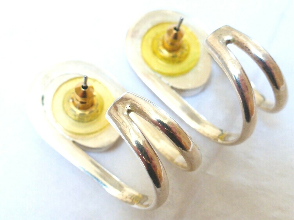 Vintage Onyx Mexico Sterling Silver Earrings