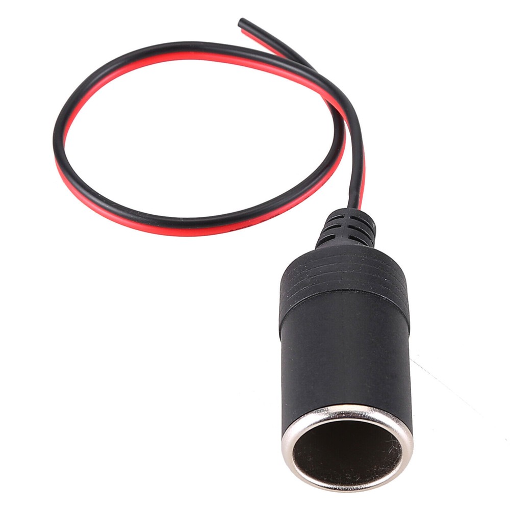 DC 12-24V Car Cigarette Lighter Female Socket Power Plug Connector Adapter Cable