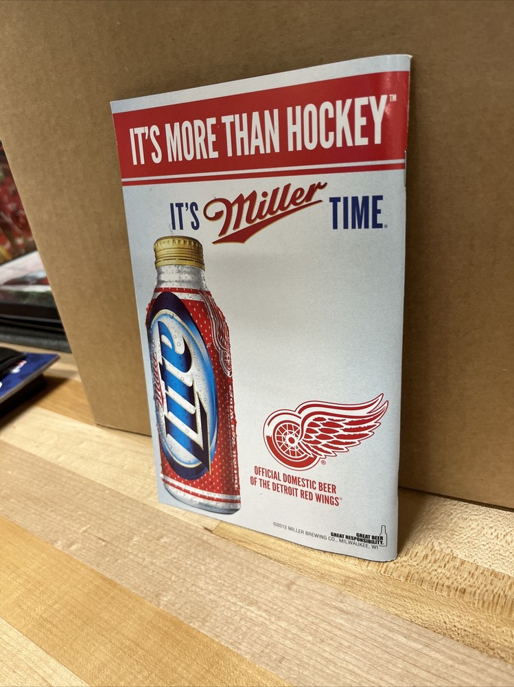 Detroit Red Wings Today 2/24/2013 Program VS Vancouver