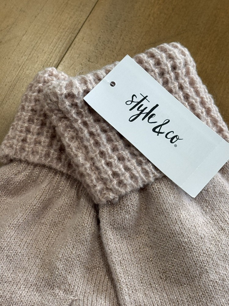 Bundle 5 Pair Style & Co Rib Solid Gloves With Lurex