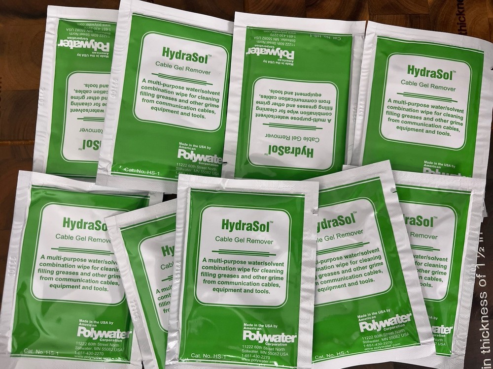 Polywater HydraSol Cable Gel Remover HS-1 - 10X  Packets