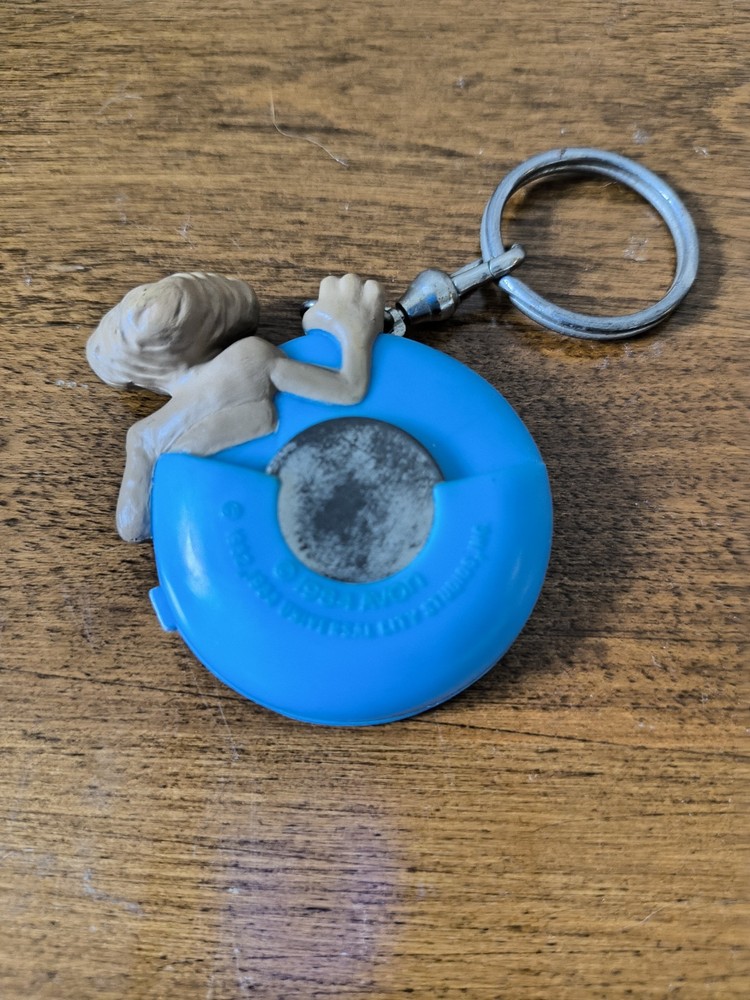 1984 AVON E.T. Phone Home Zipper Pull Coin Holder Keychain