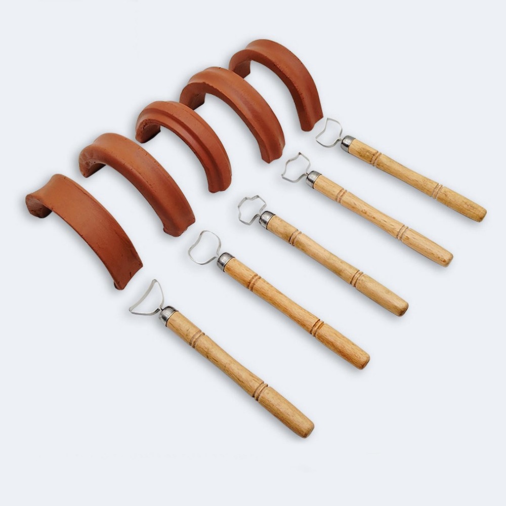 5 Pieces Pottery Cup Handle Shape Tool Pottery Cup Handle Tool DIY Ceramic Water