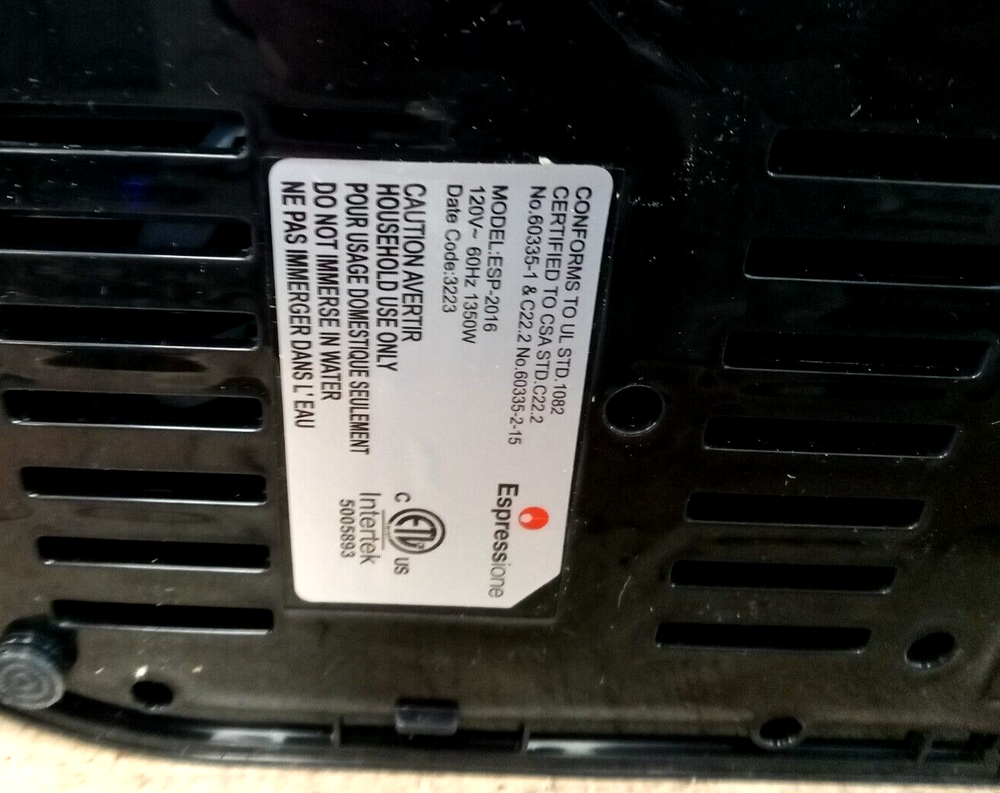 Espressione Flex 3in1 Espresso Machine - BROKEN ESPRESSO CAPSULE BASKET HANDLE