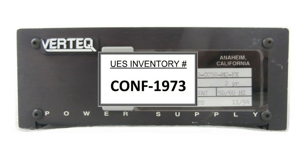Verteq Process Systems ST800-CC50-MC-PX Power Supply Module Working Surplus