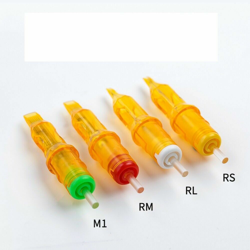 Tattoo Cartridge Needle 50pcs Disposable Round Liner Shader Assorted