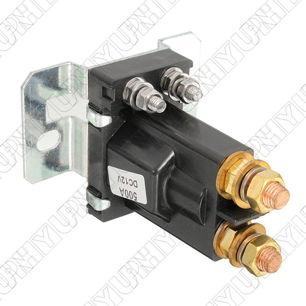 12V 500A Dual Battery Isolator Relay Start Cut Off Power Switch Controller New