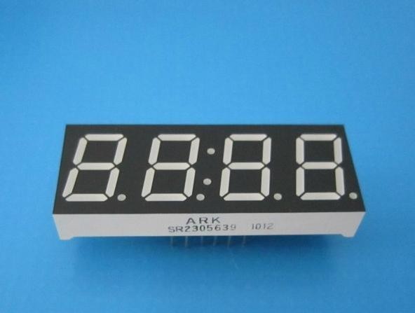 New 2pcs Common Anode 4bit Digital Tube 0.56 red LED with clock