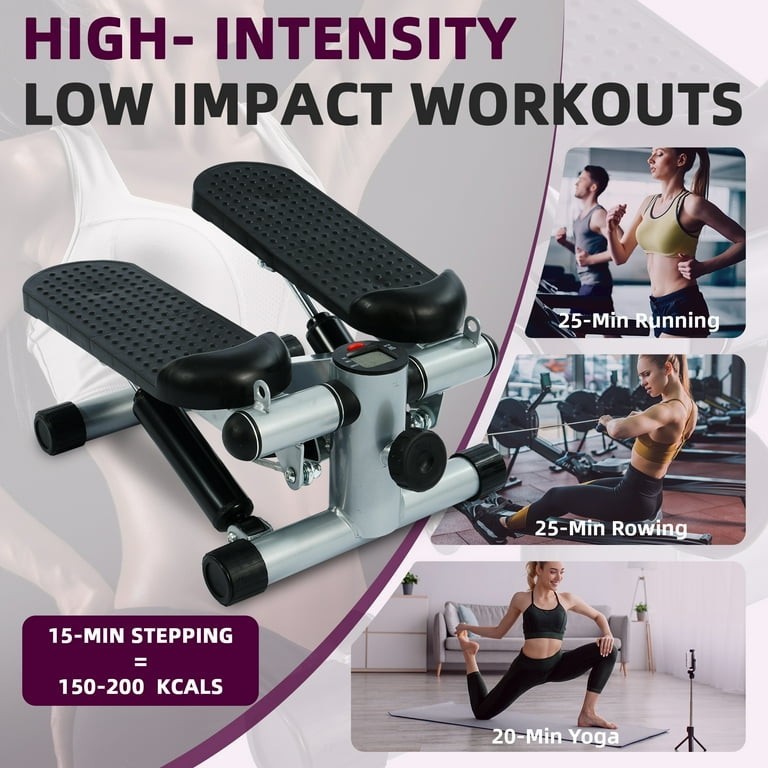 ⛳️ Mini Stepper for Home Exercise, Stair Step Workout Machine, Full Body Cardio