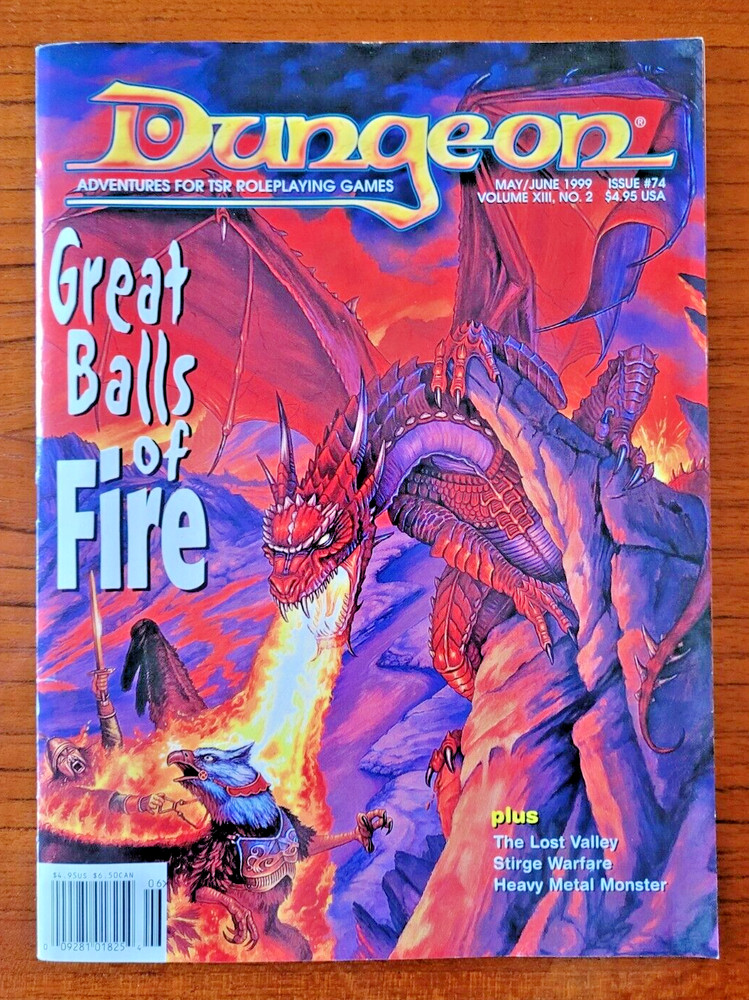 Dungeon Magazine 74 - May/Jun 1999.