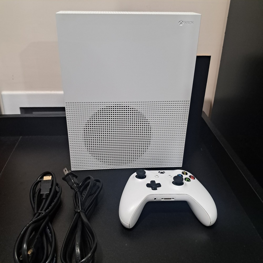 Xbox One S White 1 Console Disc Version & Controller HDR 4K Enhanced Microsoft