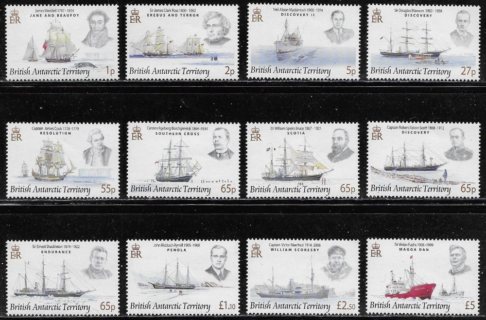 British Antarctic Territory Scott # 387 - 398 MNH