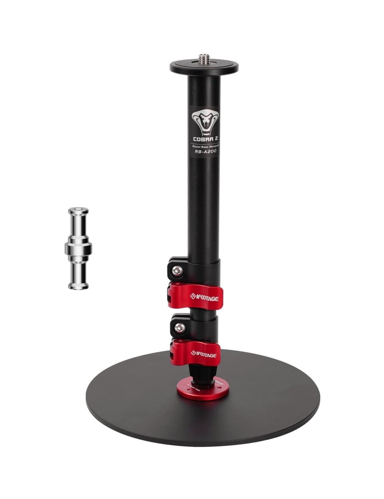 A200 Round Base Monopod, 22" Desktop Mini Tripod, Aluminum Tabletop Small Tri...