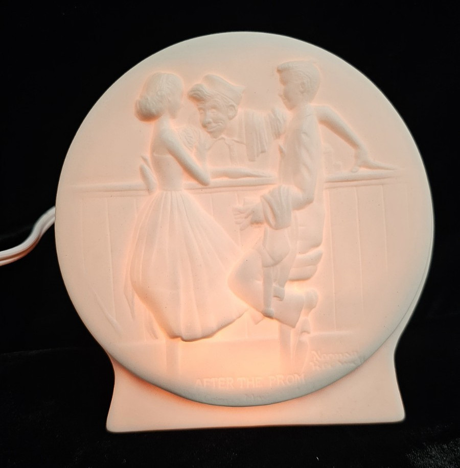 Handmade Porcelain White, 5" Night Light