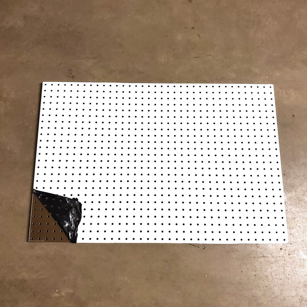 Strong Industrial Stainless Steel Pegboard Wall Panel 24x36" Workshop Retail NEW