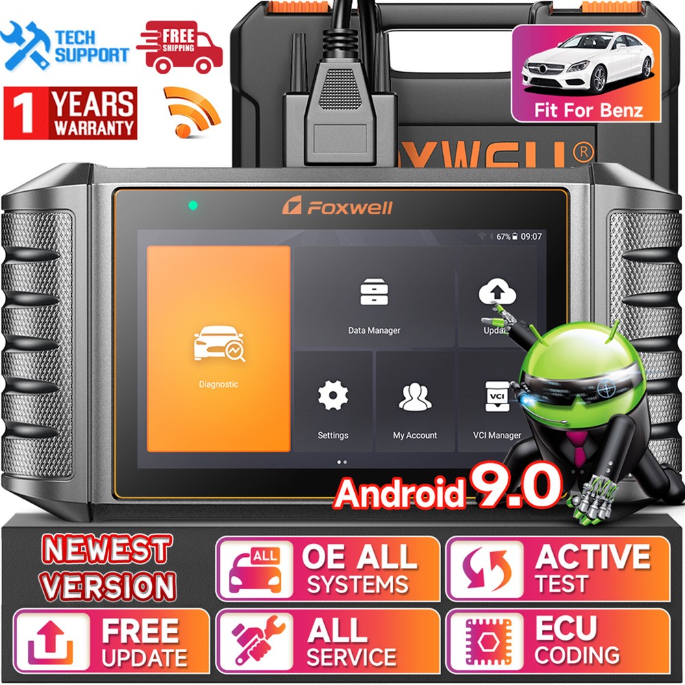 FOXWELL NT710 For Ford Bidirectional Car OBD2 Scanner Diagnostic E-CU Coding DPF