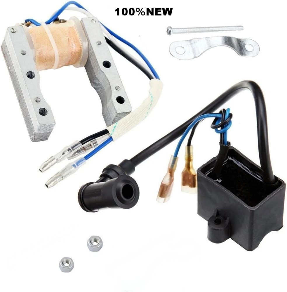 High Performance  Ignition Coil + Magneto Coil for 49cc-100cc 2-Stroke Engine#