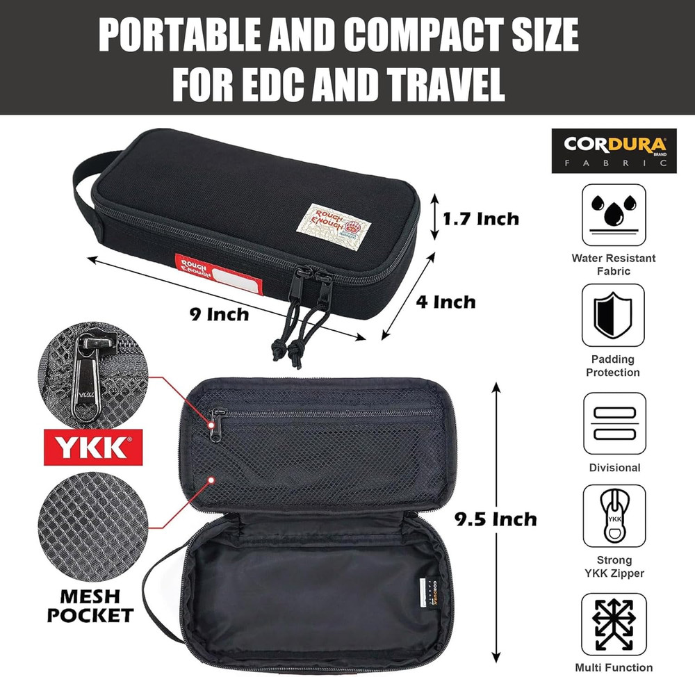 Rough Enough EDC Tool Bag Organizer with Handle - Portable & Durable