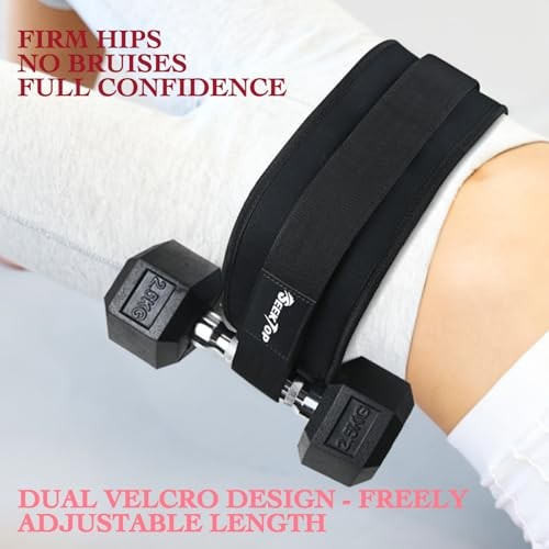 Adjustable Hip Thrust Belt Slip-Resistant Padding Booty Belts for Glutes -