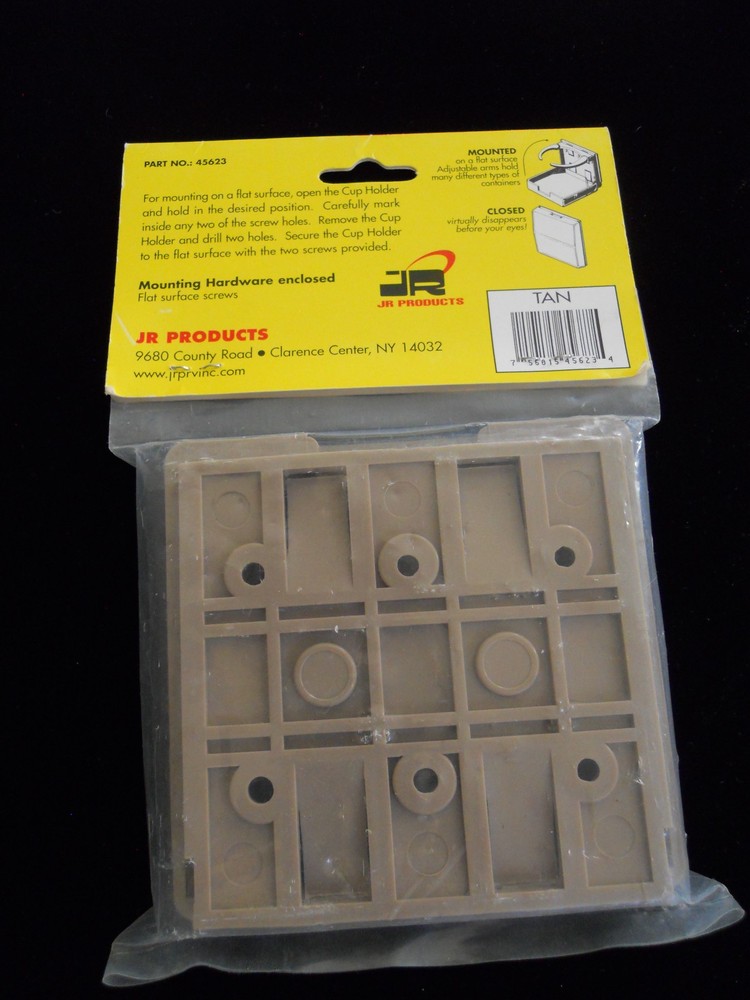 JR Products 45623 Tan Adjustable Cup Holder