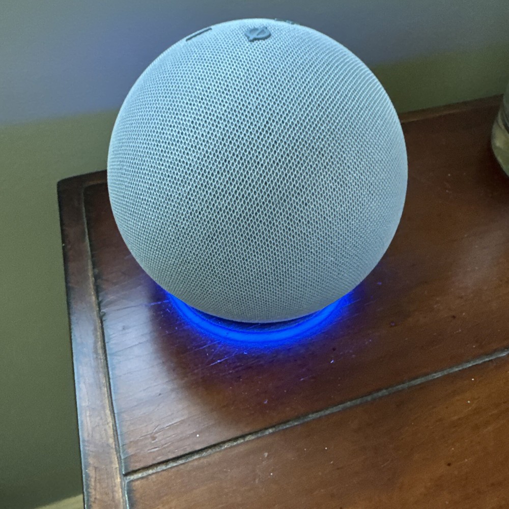 Amazon Echo Dot B7W64E Smart Speaker Twilight Blue 4th Gen Tested And Reset