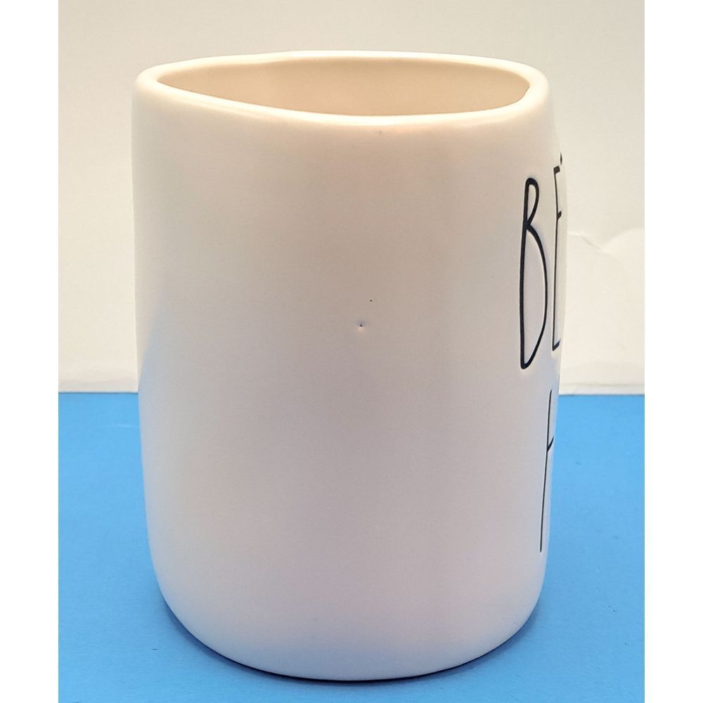 Rae Dunn BETTER HALF Ceramic Coffee Mug Modern Farmhouse Kitchen Decor White