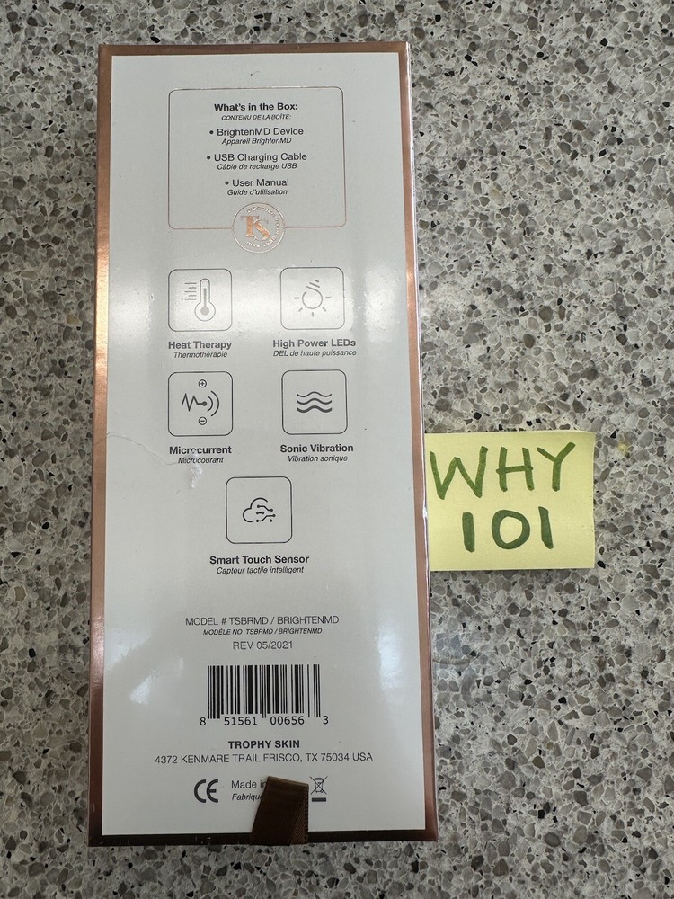 Trophy Skin Brighten MD Multi Function Device Face & Neck TOOL NEW SEALED BOX
