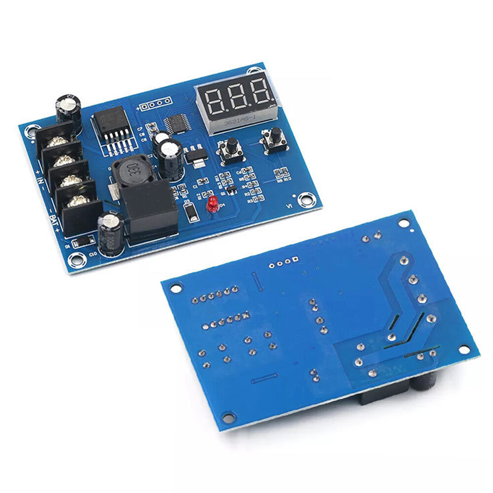 2X Battery Charge Controller Protection Module w/ LED Voltmeter XH-M603 12V 24V