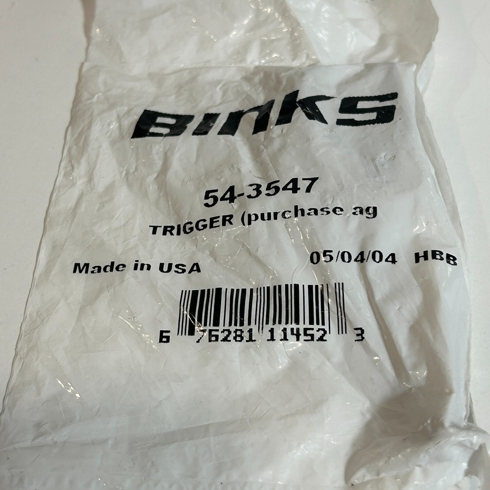 QTY 4 - NOS BINKS -PAINT GUN TRIGGER TRIGGERS- 54-3547 (D456)