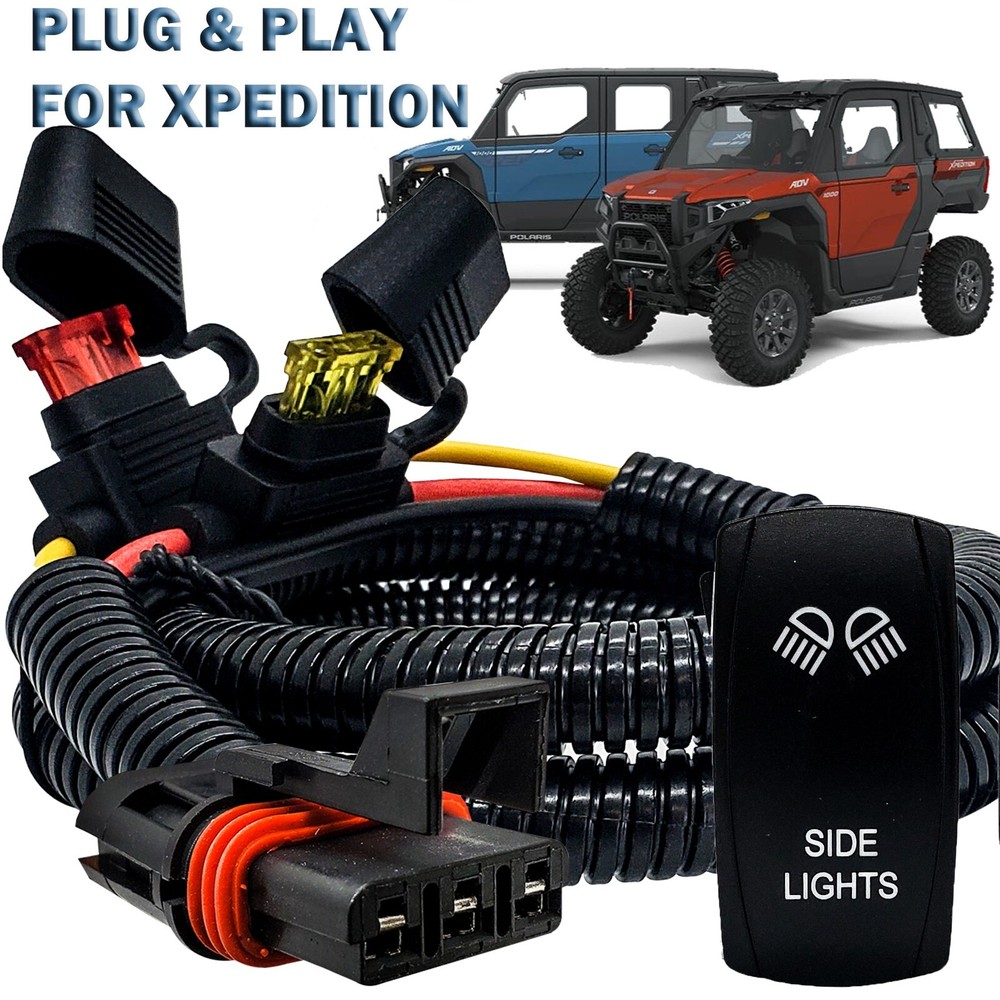 Pulse Power Busbar Plug Wire Kit + Side Light On/Off Rocker Switch XPEDITION ADV