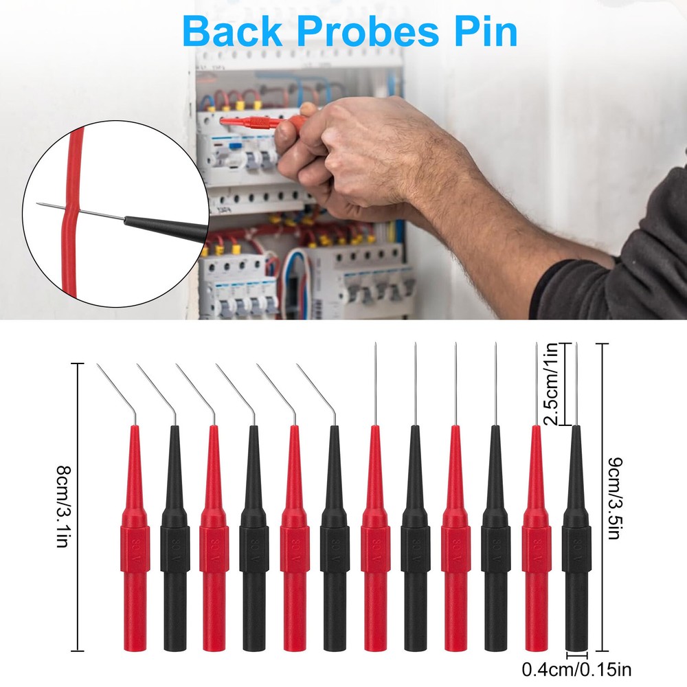 26pcs Multimeter Test Lead Kit Alligator Clips Potentiometer Test Plug Probe Pen