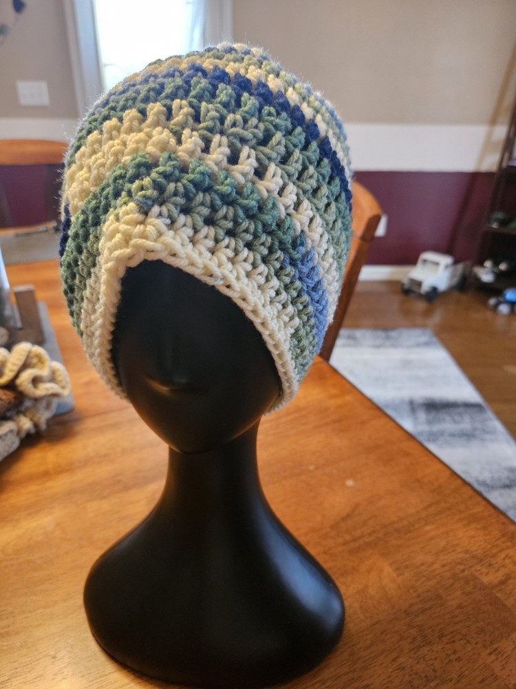 Handmade Crochet Bucket Hat Multicolored