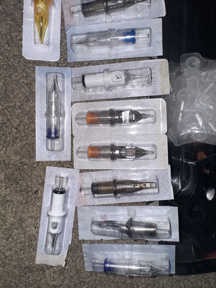 Dynamic Adjustable Tattoo Kit Power Supply Ink Needles Cups