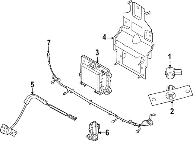 Genuine Nissan Cruise Control Distance Sensor Bracket 28452-6TA1A