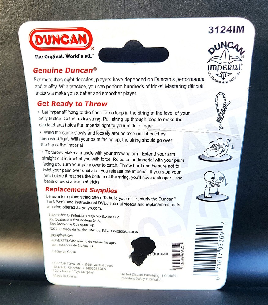 Duncan Imperial Orange Acrylic Translucent Yo-Yo (NISP)