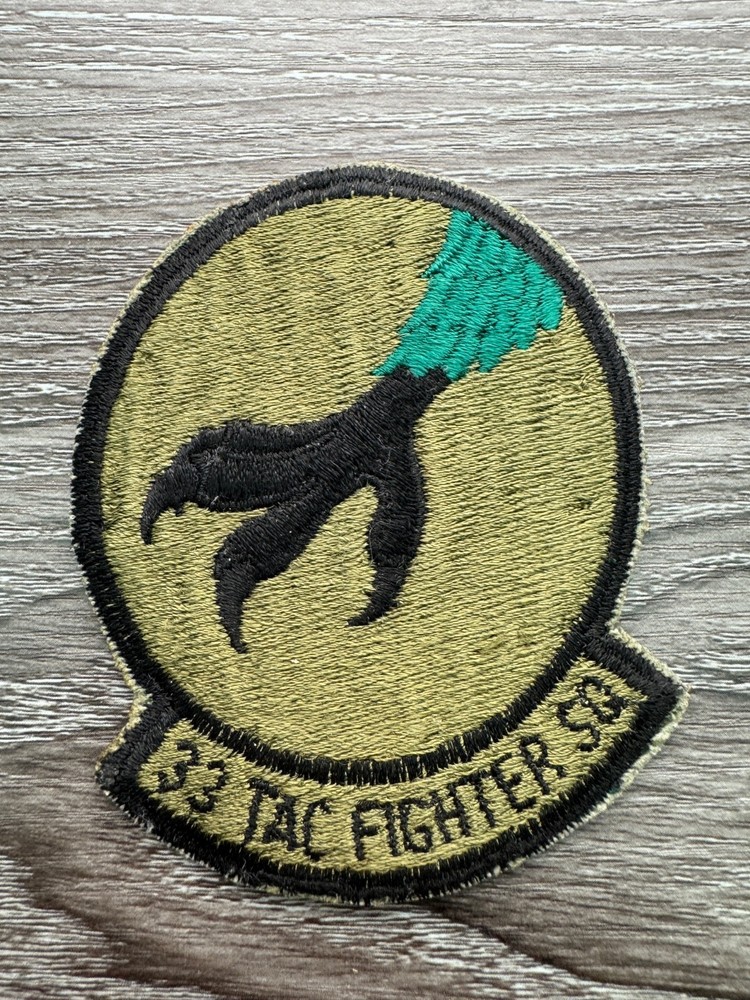Vintage USAF 33rd Tactical Fighter Squad Subdued Patch