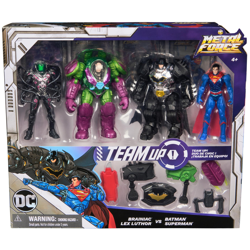 DC Comics, Metal Force Team Up Brainiac and Lex Luthor vs 1, Multicolor