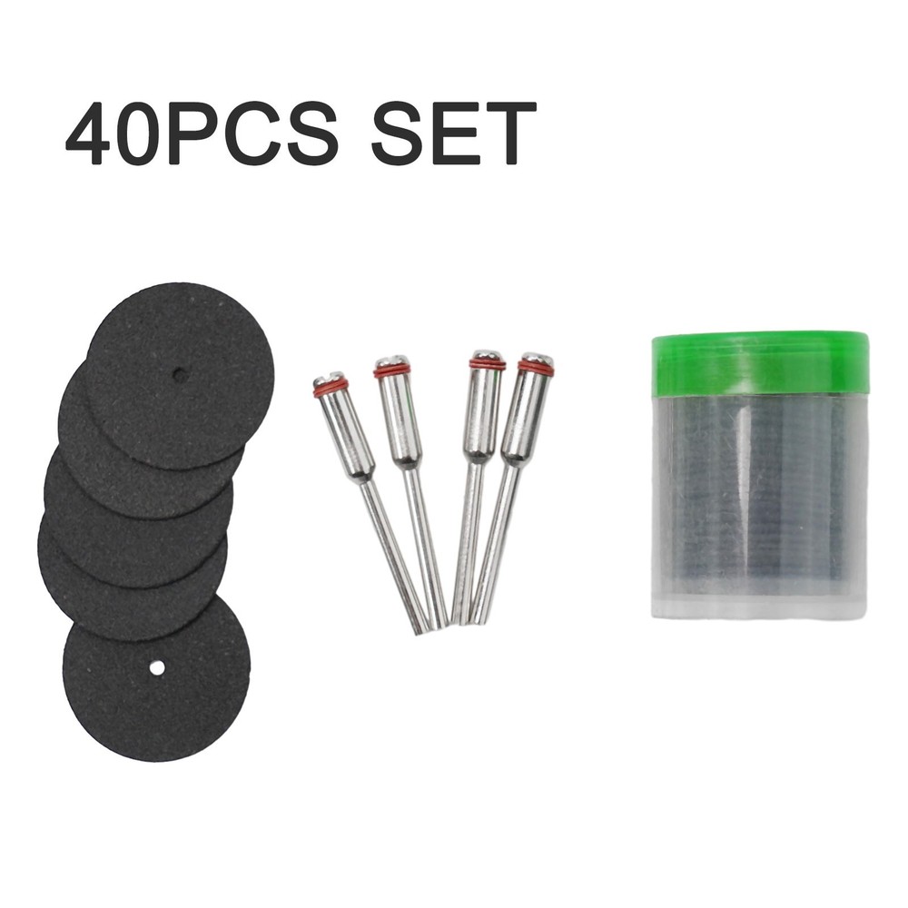 Grinding Wheel Cutting Disc 40pcs/set Black+Silver For Grinding/cutting
