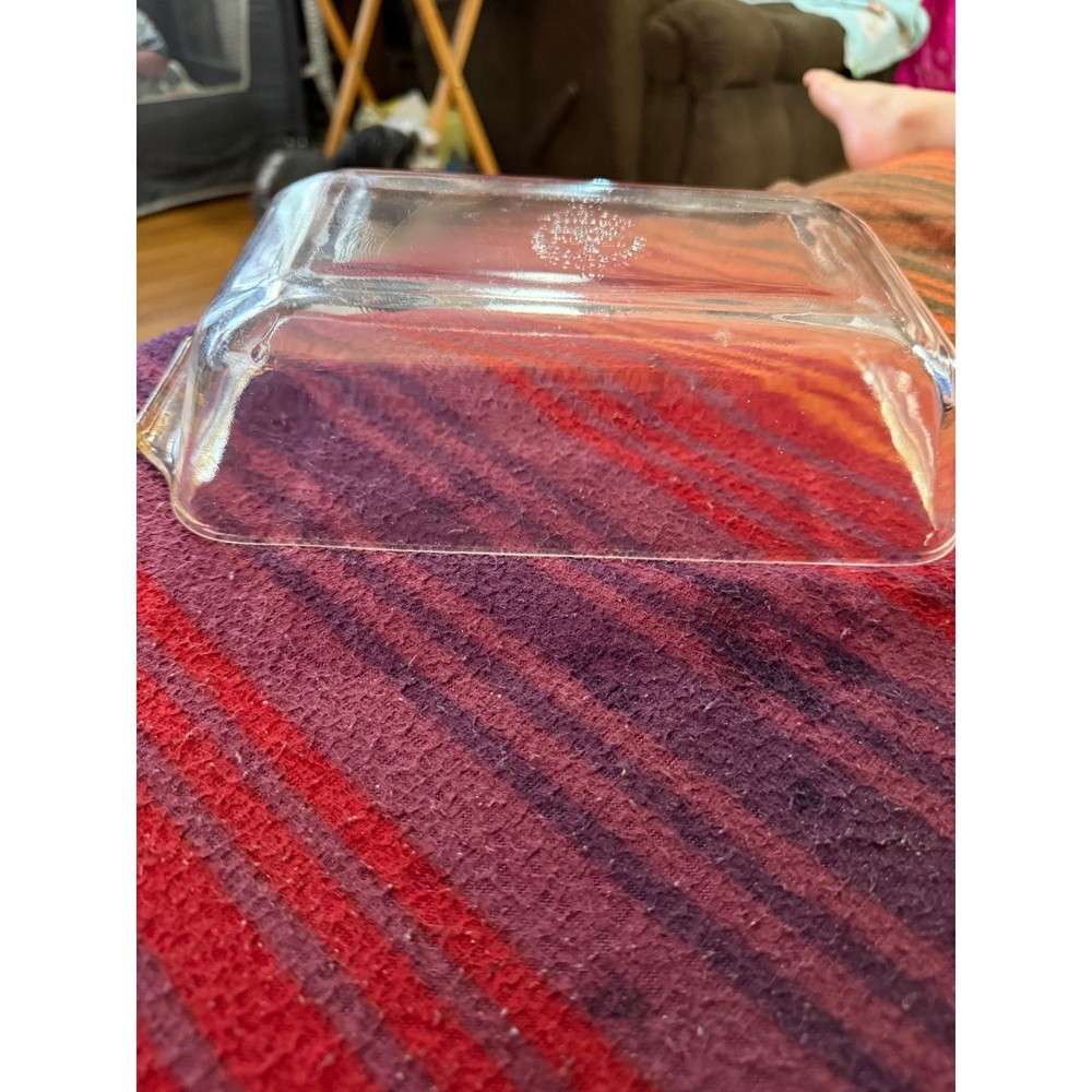 Anchor Hocking Fire King Glass Rectangular Baking Dish Clear Ovenware