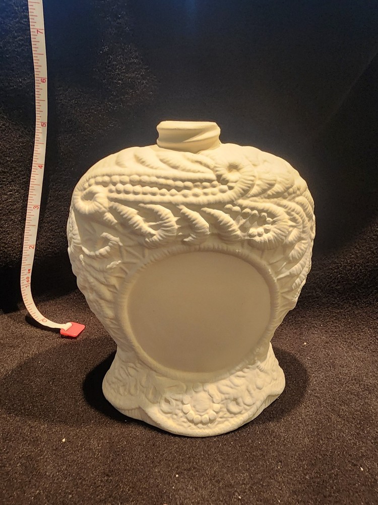Ready to Paint Ceramic Bisque Paisley Dispenser